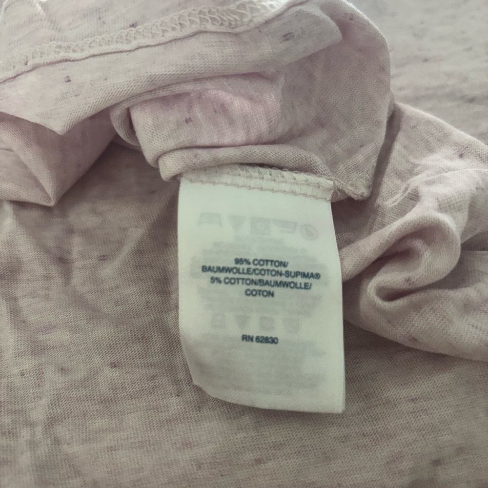 2/&12 Lands' End Purple Relaxed Short Sleeve Tee - Picture 5 of 5